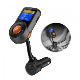 FM Transmitter Bluetooth FM Modulator Handsfree Car Kit MP3 Player TF music play USB Quick Charge