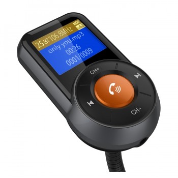FM Transmitter Bluetooth FM Modulator Handsfree Car Kit MP3 Player TF music play USB Quick Charge