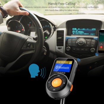 FM Transmitter Bluetooth FM Modulator Handsfree Car Kit MP3 Player TF music play USB Quick Charge