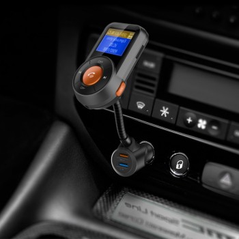 FM Transmitter Bluetooth FM Modulator Handsfree Car Kit MP3 Player TF music play USB Quick Charge