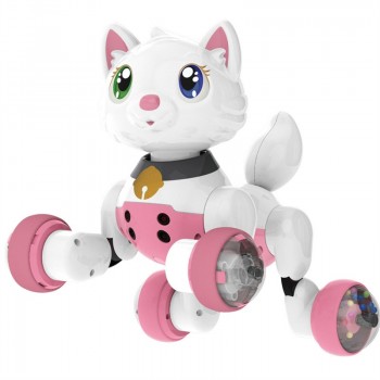 Voice Control Electronic Dog Cat Robot Smart Sounding Interactive Dance Sing Walking Puppy Action With Gesture Sensing Toys