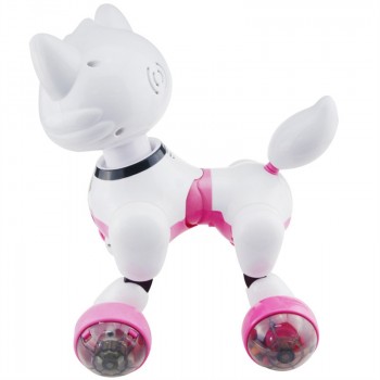 Voice Control Electronic Dog Cat Robot Smart Sounding Interactive Dance Sing Walking Puppy Action With Gesture Sensing Toys