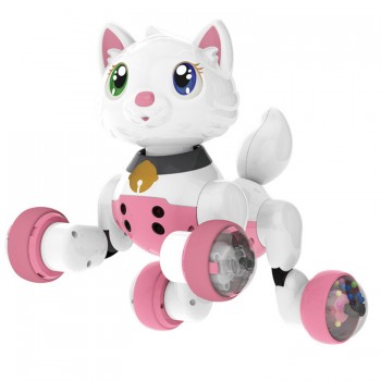 Voice Control Electronic Dog Cat Robot Smart Sounding Interactive Dance Sing Walking Puppy Action With Gesture Sensing Toys
