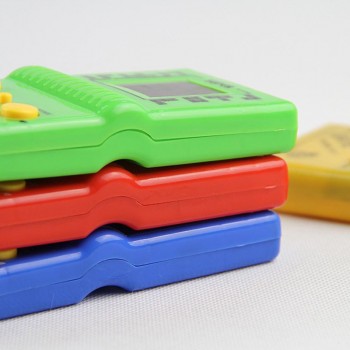 Classic Handheld Game Machine Tetris Brick Game Kids Game Machine Toy with Game Music Playback without Battery