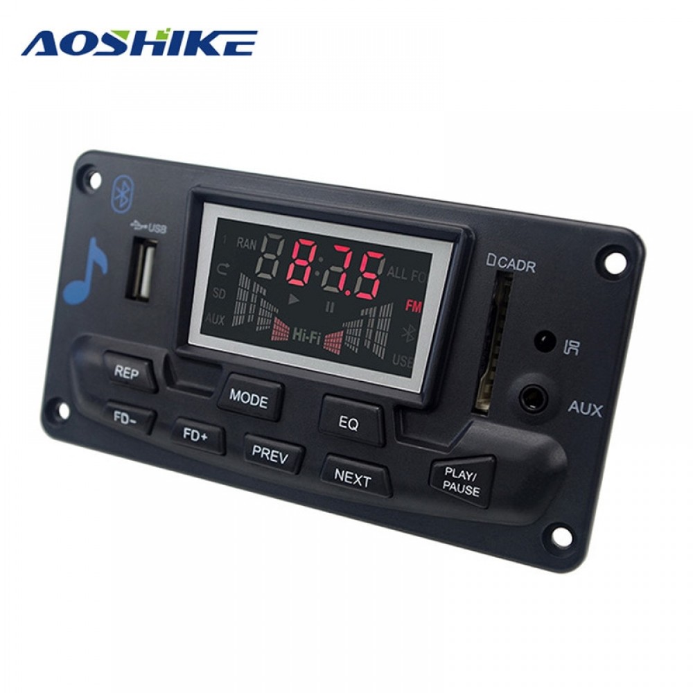 AOSHIKE Bluetooth Lossless APE Decoder EQ Adjustment FM Spectrum Display Bluetooth Audio FM Multi-function MP3 Board With APP
