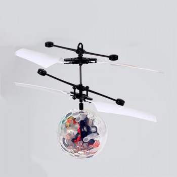 Glowing LED Magic Flying Ball design electronic stuffed toy  aircraft curious toy for kids children improving intelligence gifts