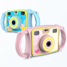 Electronic Toy Camera Cartoon Dual Lens Zoom Digital Camera Photo Toy For Kids