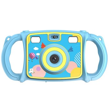 Electronic Toy Camera Cartoon Dual Lens Zoom Digital Camera Photo Toy For Kids