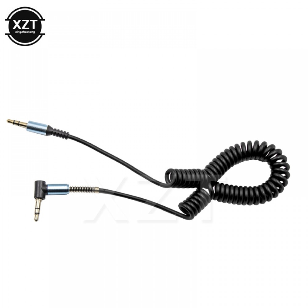 3.5mm Jack Aux Cable Audio Extension Cable Stereo Audio Cables Cord Spring Protector for Car Headphone Speaker