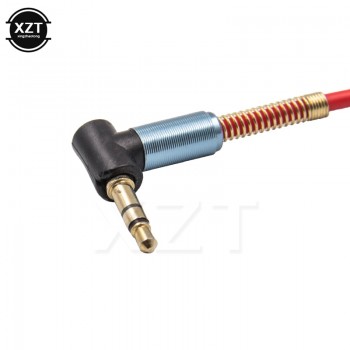 3.5mm Jack Aux Cable Audio Extension Cable Stereo Audio Cables Cord Spring Protector for Car Headphone Speaker