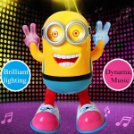 Electric Toys Despicable ME3 Minion Dancing Robot Kids Educational Toy With Light And Music Small Yellow People Childrens Gift