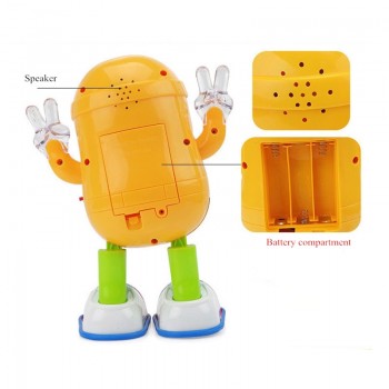 Electric Toys Despicable ME3 Minion Dancing Robot Kids Educational Toy With Light And Music Small Yellow People Childrens Gift