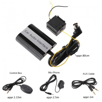OOTDTY Handsfree Car Bluetooth Kits MP3 AUX Adapter Interface For Volvo HU-series S60