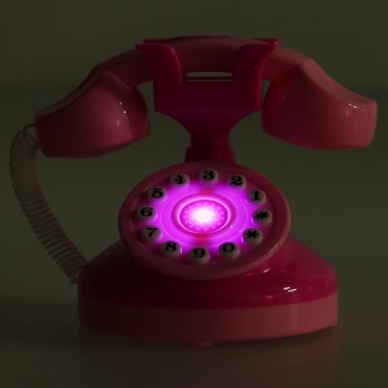 Pink Phone Pretend Play Electronic Musical with Voice and Sound Toy Pink Phone Toy Educational Children Girls Emulational Gifts