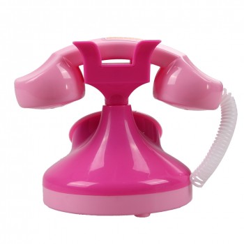 Pink Phone Pretend Play Electronic Musical with Voice and Sound Toy Pink Phone Toy Educational Children Girls Emulational Gifts