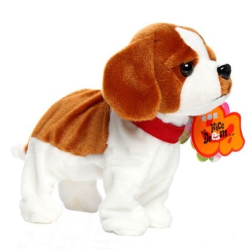 Dropshipping 30cm Sound Control Interactive Dog Electronic Walking Puppy Dog with Voice control Smart Pet can Walk and Bark