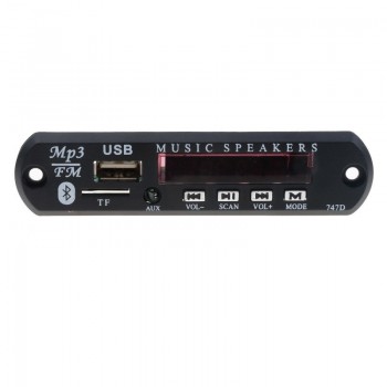Wireless Bluetooth MP3 Player Decoder Board Audio Receiver USB 3.5mm jack AUX TF FM audio Music adapter Bluetooth car kit 5V 12V