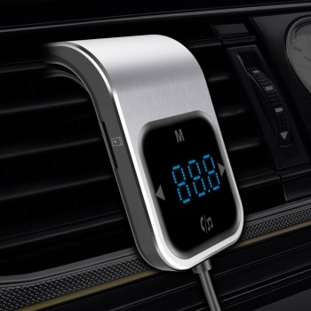 CDEN Touch button screen car mp3 player hands-free calling Bluetooth receiver car FM transmitter music player USB car charger