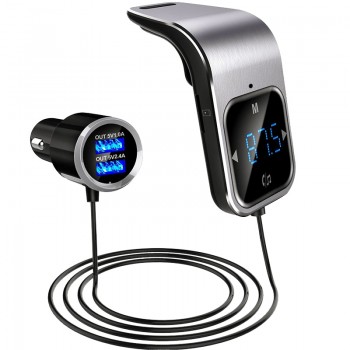 CDEN Touch button screen car mp3 player hands-free calling Bluetooth receiver car FM transmitter music player USB car charger