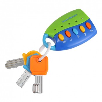 Cartoon Baby Kids Musical Smart Remote Car Key Toy Car Voices Pretend Play Toys YJS Dropship