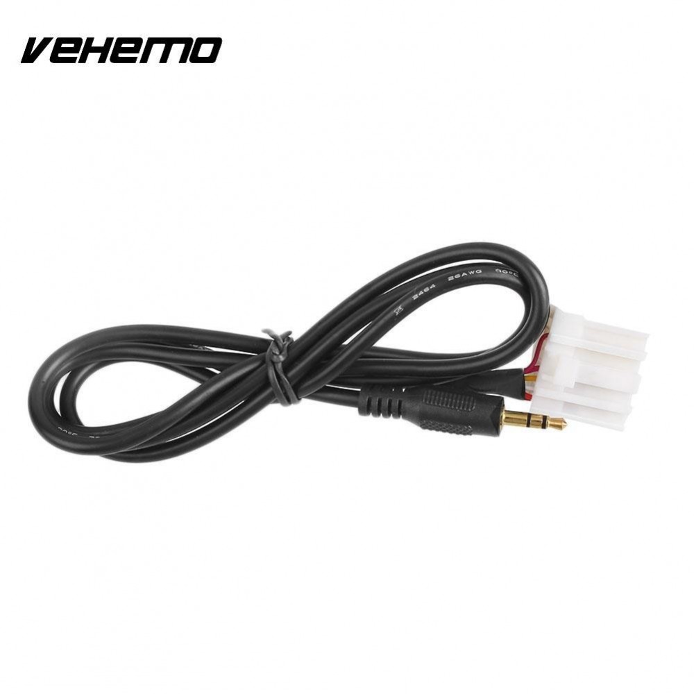 Vehemo Car 3.5mm Cable Cord AUX Audio CD Interface For Mazda 3 Data Lead Connector