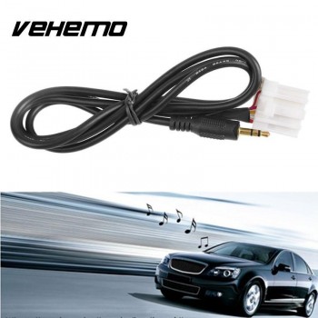Vehemo Car 3.5mm Cable Cord AUX Audio CD Interface For Mazda 3 Data Lead Connector