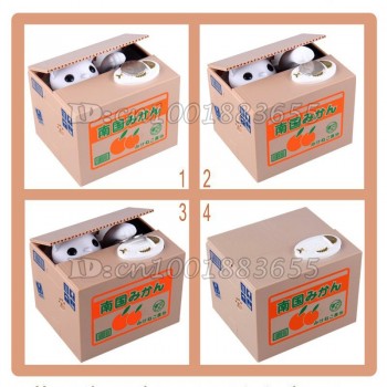 Genuine creativity lovely piggy bank money saving electronic cat piggy banks for stealing the cat toys birthday gift for kids