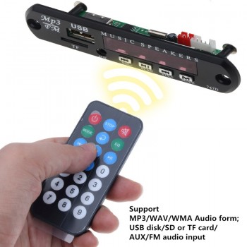 Bluetooth Car MP3 Player FM  Receiver Mp3 Decoder Board DIY Speaker Module Support 3.5 mm AUX TF Card USB FM Radio Audio Adapter