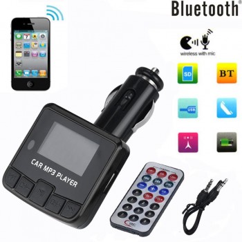 Car-styling Bluetooth FM Transmitter Car Kit MP3 Player Wireless Radio Adapter USB Charger 612 dropship