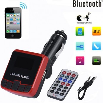 Car-styling Bluetooth FM Transmitter Car Kit MP3 Player Wireless Radio Adapter USB Charger 612 dropship