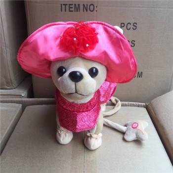 Christmas Der Chi Chi LOVE Electronic Dog Pet Singing Walking Musical Plush Pet Robot Dog Toys Interactive Toys For Kids Baby