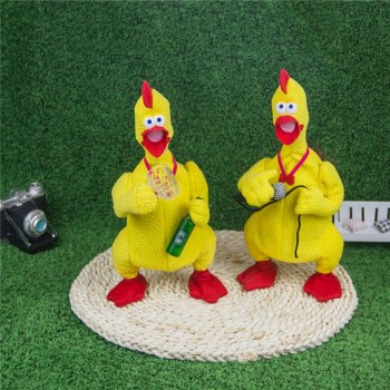 Cute Chicken Doll Baby Toys For Children Soft Electric Funny Plush Version Of Singing Crying Screaming Chicken Toy Doll For kids