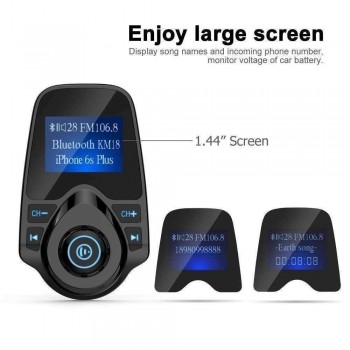 Kingslims Wireless In-Car Bluetooth FM Transmitter MP3 Radio Adapter Car Kit USB Charger Car MP3 Player High Quality