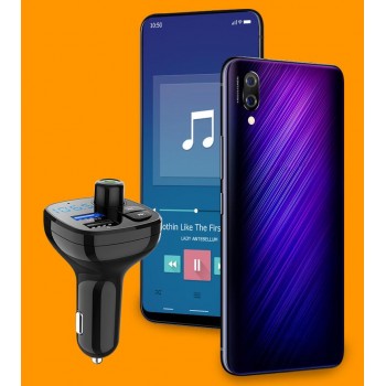 iMars BT12Q QC3.0 Bluetooth Music Hands-Free Calling Car Charger
