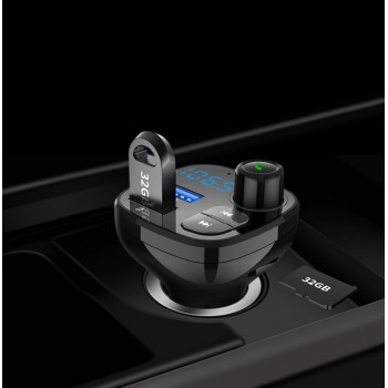 iMars BT12Q QC3.0 Bluetooth Music Hands-Free Calling Car Charger