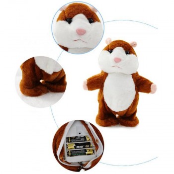 Electronic Talking Hamster Plush Toys Best Early Educational Toy Christmas Gift Speaking Sound Stuffed Electric Pets