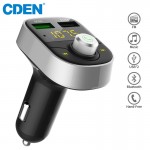 Wireless 3.0 Quick Charge In-Car Bluetooth FM Transmitter Radio Adapter Car Kit MP3 Player Hands-Free with LCD Display HY28S