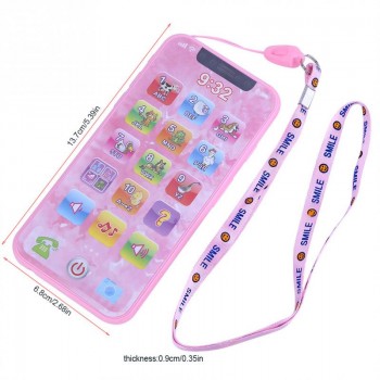 New Baby Toys Simulated Mobile Phone Music Toys Early Educational English/Russian Learning Machine Toys For Children Gifts