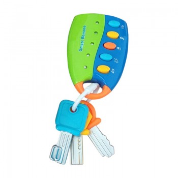 Cartoon Baby Kids Musical Smart Remote Car Key Toy Car Voices Pretend Play Toys S7JN