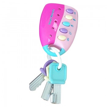 Cartoon Baby Kids Musical Smart Remote Car Key Toy Car Voices Pretend Play Toys S7JN