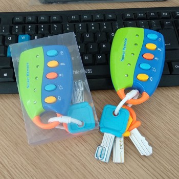 Cartoon Baby Kids Musical Smart Remote Car Key Toy Car Voices Pretend Play Toys S7JN