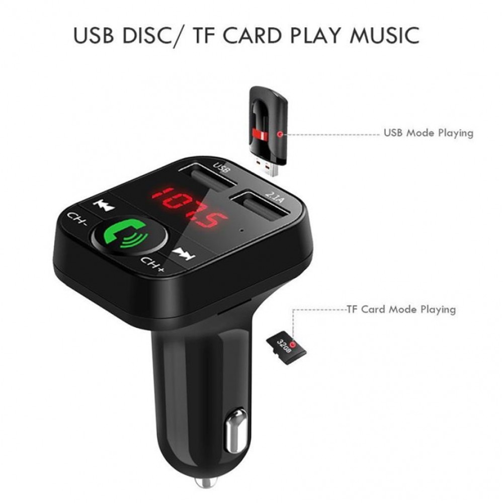 Wireless Bluetooth USB Charger Car MP3 Player 1PC Car Handsfree Wireless Bluetooth FM Transmitter LCD MP3 Player USB Charger 25