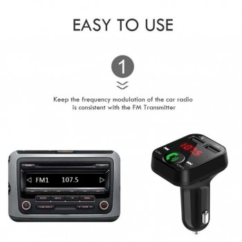 Wireless Bluetooth USB Charger Car MP3 Player 1PC Car Handsfree Wireless Bluetooth FM Transmitter LCD MP3 Player USB Charger 25