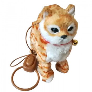 1Pcs Robot Cat Electronic Cat Toy Electronic Plush Pet Toy Singing Songs Walk Mew Leash Kitten Toys For Children Birthday Gifts
