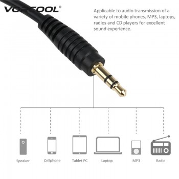 VORCOOL Connector to 3.5mm Jack Car AUX Input Adapter Audio Cable For Renault Clio Megane Laguna Scenic For Phone MP3 Radio