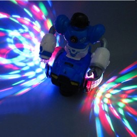 360 Rotating Electronic Dancing Robot Car Toy Boys Musical Flashing Baby Pets Interactive Electronic Walking Toys For Children