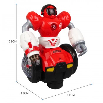 360 Rotating Electronic Dancing Robot Car Toy Boys Musical Flashing Baby Pets Interactive Electronic Walking Toys For Children