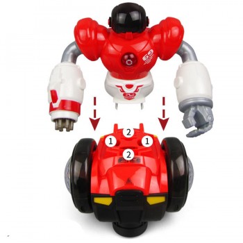 360 Rotating Electronic Dancing Robot Car Toy Boys Musical Flashing Baby Pets Interactive Electronic Walking Toys For Children