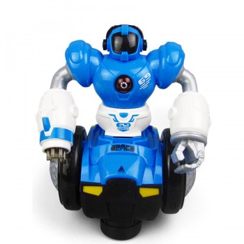 360 Rotating Electronic Dancing Robot Car Toy Boys Musical Flashing Baby Pets Interactive Electronic Walking Toys For Children