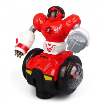 360 Rotating Electronic Dancing Robot Car Toy Boys Musical Flashing Baby Pets Interactive Electronic Walking Toys For Children